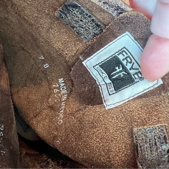 Frye Boots Distressed Leather Veronica Women’s Size 7 - Picture 16 of 16